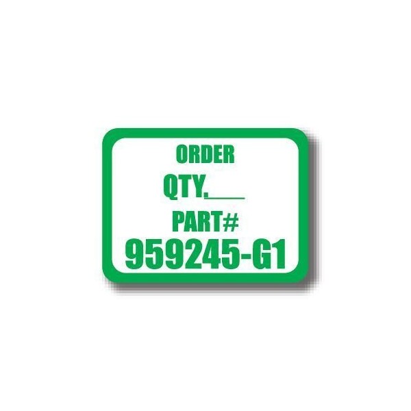 Ergomat 12in x 12in RECTANGLE SIGNS - Order Quantity Part No DSV-SIGN 144 #7029 -UEN - main